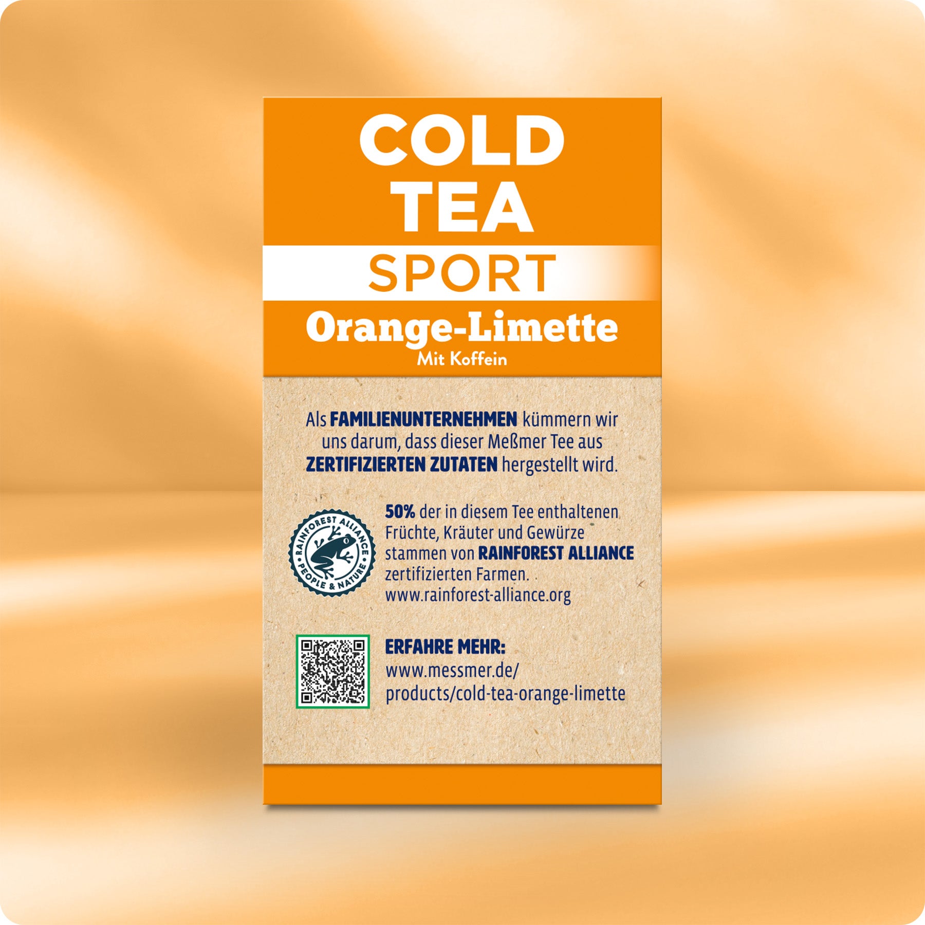 Cold Tea Orange and Lime with Caffeine